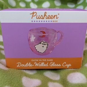 Pusheen Glow in the Dark Double Walled Glass Cup